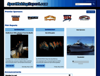 sportfishingreport.com screenshot