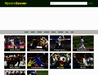 sportgenie.com screenshot