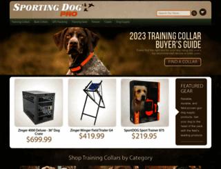 sportingdogpro.com screenshot