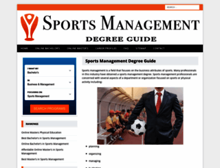 sports-management-degrees.com screenshot