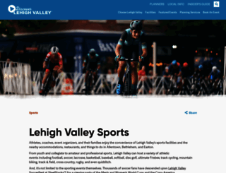 sports.discoverlehighvalley.com screenshot
