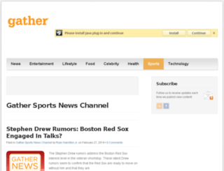 sports.gather.com screenshot