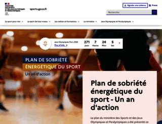 sports.gouv.fr screenshot