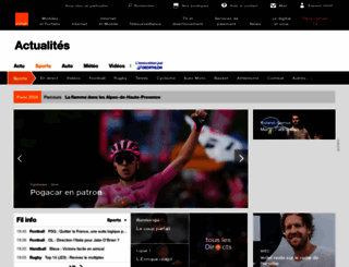 sports.orange.fr screenshot