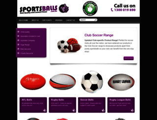 sportsballs.com.au screenshot