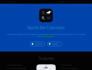 sportsbetcalculator.com screenshot