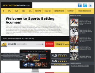 sportsbettingacumen.com screenshot