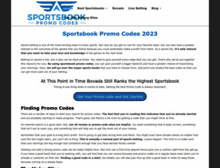 sportsbookpromocodes.org screenshot