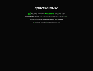 sportsbud.se screenshot