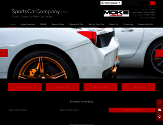 sportscarcompany.com screenshot