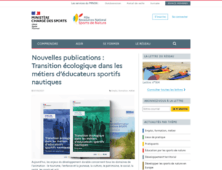 sportsdenature.gouv.fr screenshot