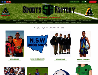 sportsfactory.com.au screenshot