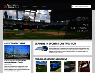 sportsfieldspecialties.com screenshot
