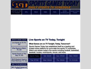 sportsgamestoday.com screenshot