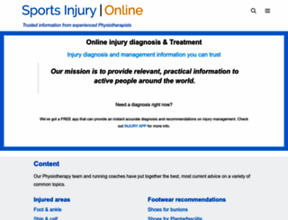 sportsinjury.online screenshot