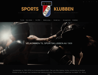 sportsklubben1909.no screenshot