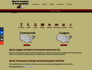 sportsleaguesandtournaments.com screenshot