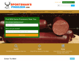 sportsmansfreezer.com screenshot