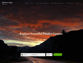 sportsmanslodgecolorado.com screenshot