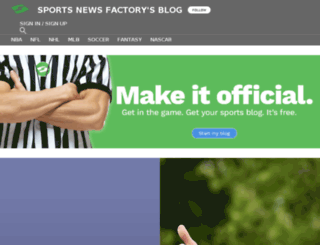 sportsnewsfactory.sportsblog.com screenshot
