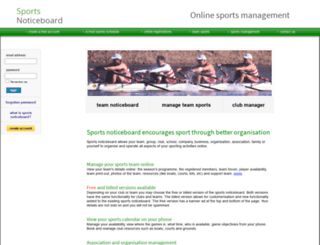 sportsnoticeboard.com screenshot