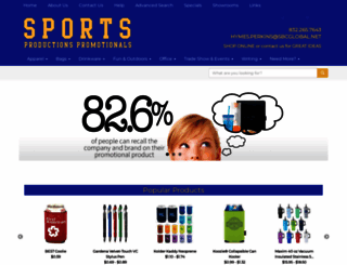 sportsproductionspromotionals.com screenshot