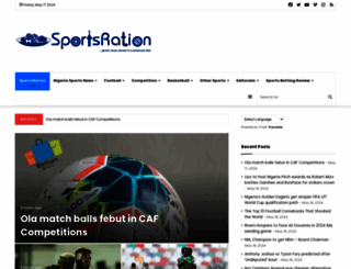 sportsration.com screenshot