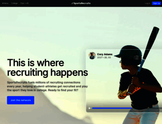sportsrecruits.com screenshot