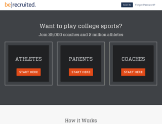sportswrap.berecruited.com screenshot