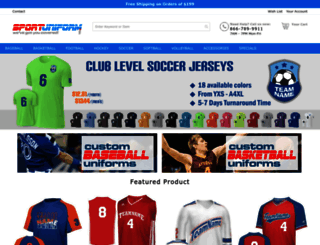 sportuniform.com screenshot