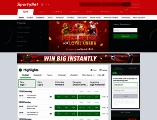 sportybet.com screenshot