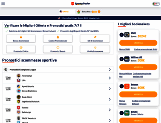 sportytrader.it screenshot
