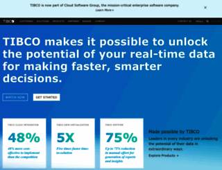 spotfire.tibco.com screenshot