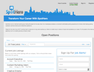 spothero.applicantpro.com screenshot