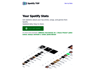 spotify-top.com screenshot