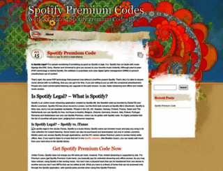 spotifypremiumcode.wordpress.com screenshot