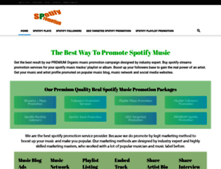 spotifypromotion.com screenshot