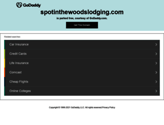spotinthewoodslodging.com screenshot