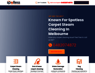 spotlesscarpetsteamcleaning.com.au screenshot