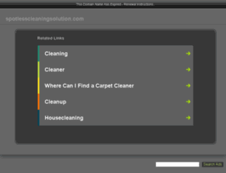 spotlesscleaningsolution.com screenshot