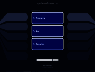 spotlessdistro.com screenshot