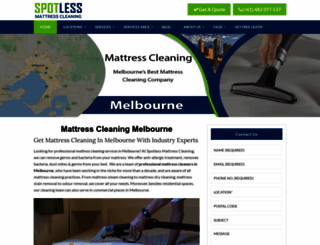 spotlessmattresscleaning.com.au screenshot