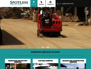 spotlesssweepers.com.au screenshot