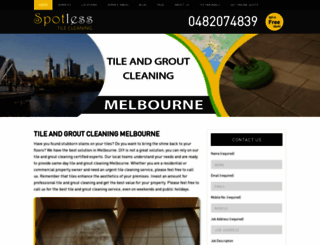 spotlesstilecleaning.com.au screenshot