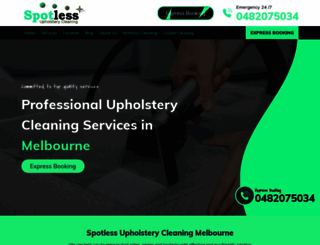 spotlessupholsterycleaning.com.au screenshot