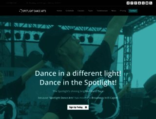 spotlightdancearts.com screenshot
