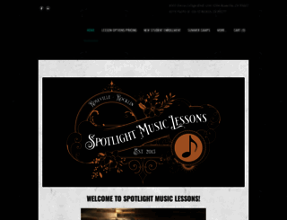 spotlightmusiclessons.com screenshot