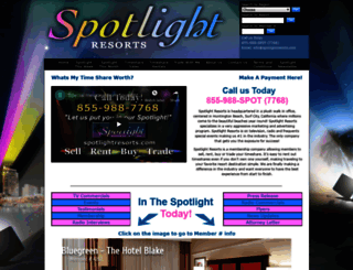 spotlightresorts.com screenshot