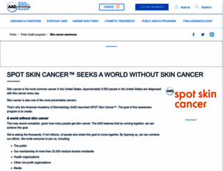 spotskincancer.org screenshot