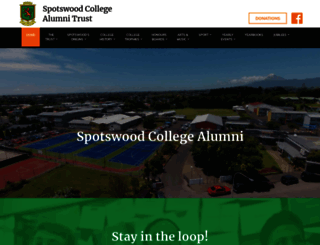 spotswoodcollegealumni.co.nz screenshot
